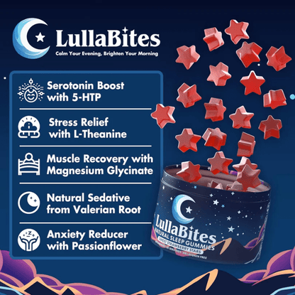LullaBites - Sleep Sound, Wake Refreshed. Melatonin Free Sleep Gummies - ThriveMarket Health