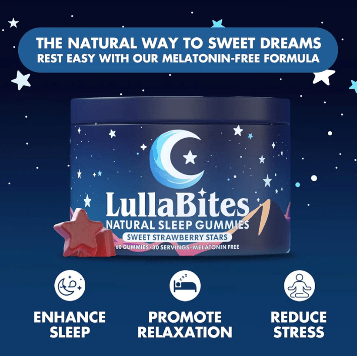 LullaBites - Sleep Sound, Wake Refreshed. Melatonin Free Sleep Gummies - ThriveMarket Health